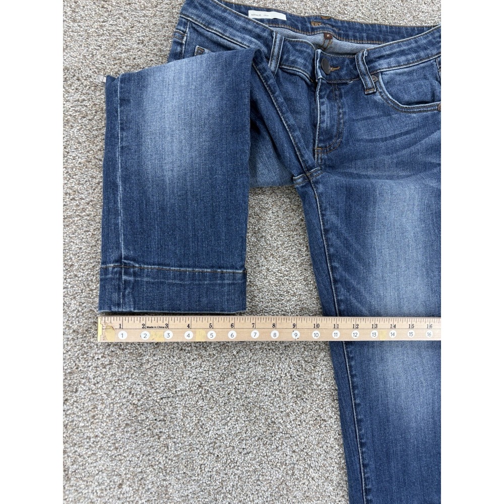 KUT From The Kloth Natalie Crop Capri Jeans Women's 2 Blue Medium Wash Stretch - Picture 9 of 9